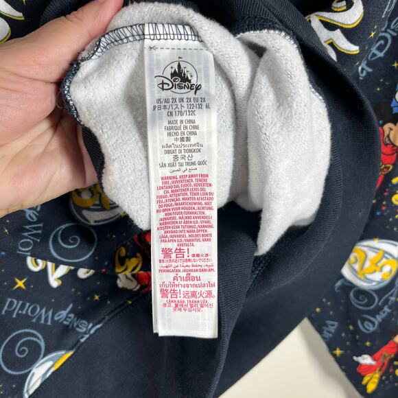 Walt Disney World Sweater Adult 2X Blue 25th Anniversary Vault 50 Mickey Spirit main image 8